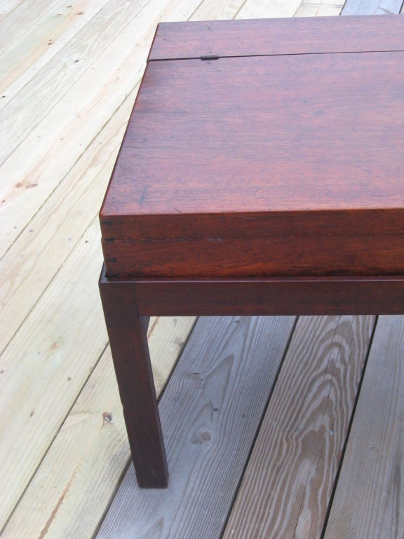 19th Century Document Box on Stand/Table In Good Condition For Sale In Water Mill, NY