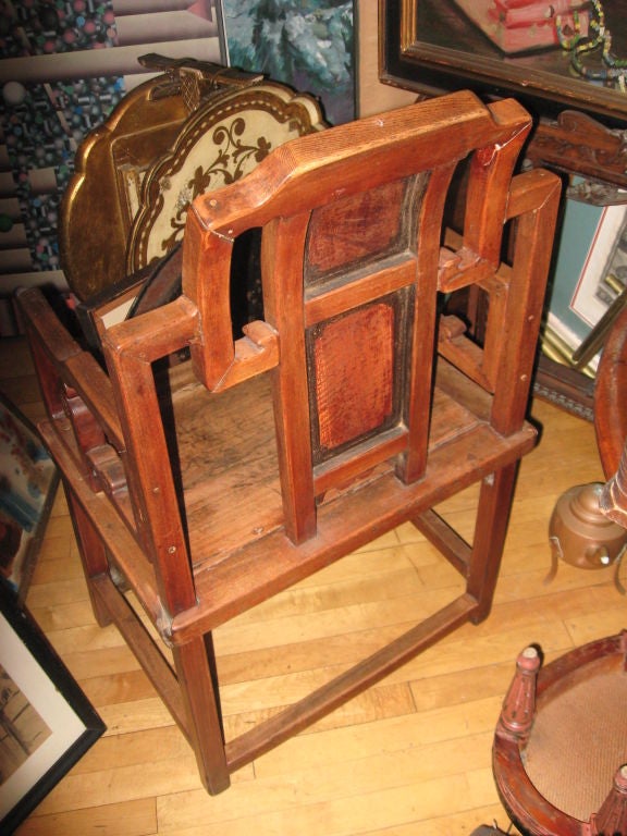 Hand-Crafted Pair of 19th Century Chinese Armchair For Sale