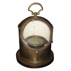 Lampada a bussola in ottone per navi
