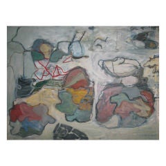 62" Abstract Oil Painting by Russell Christoffersen 2