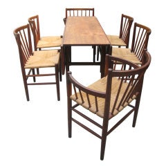 Jorgen Baekmark Mid-Century Danish Modern Six Teak Dining Chairs 12