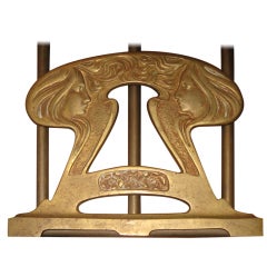Bronze Art Nouveau Book Holder