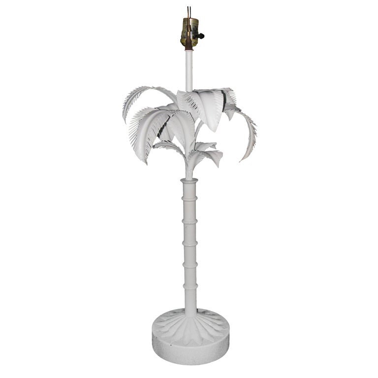 Mid-Century Palm Tree Lamp For Sale