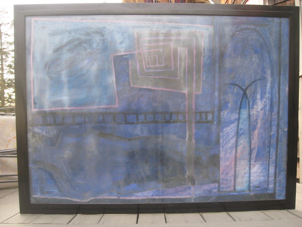 Abstrakt  Monumentales Gemälde von Livne (Mixed Media) im Angebot