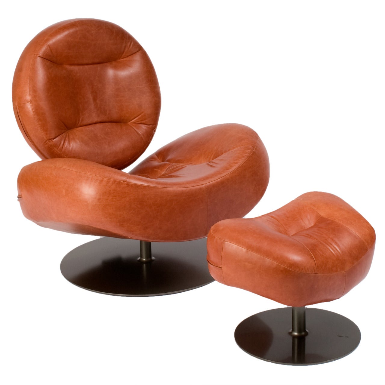 Kudassay Chair and Ottoman by Ricardo Fasanello For Sale