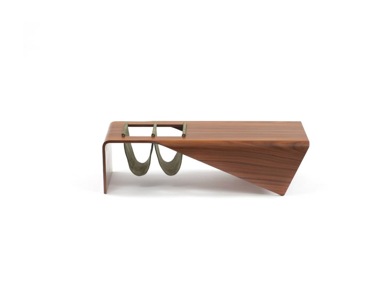 Mid-Century Modern Andorinha Coffee Table and Magazine Holder by Jorge Zalszupin For Sale