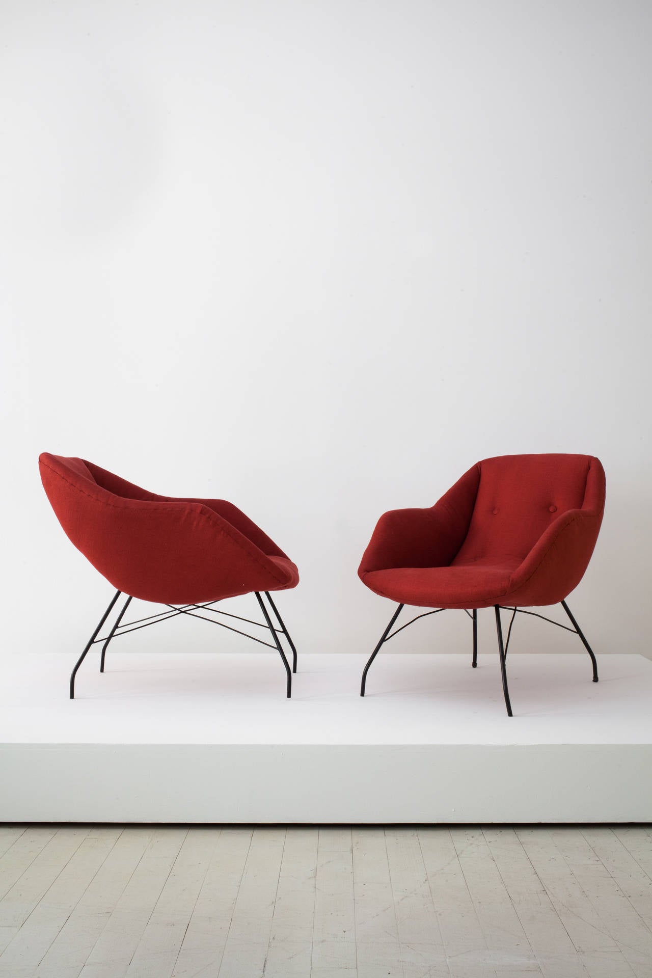 Martin Eisler and Carlo Hauner Armchairs, circa 1955 In Excellent Condition In New York, NY