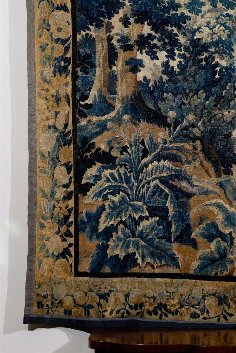 18th Century French Aubusson Tapestry Depicting a Castle 2