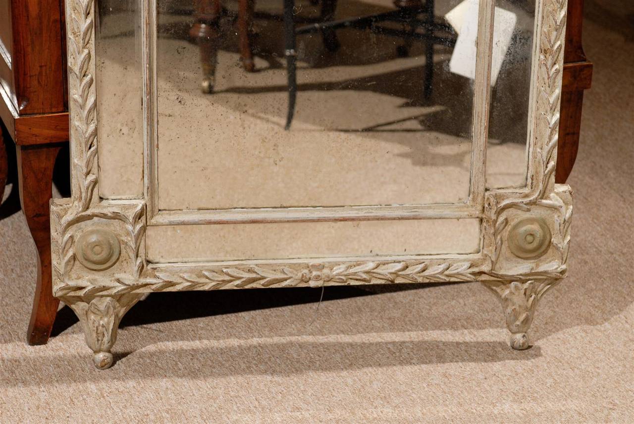 Large 19th Century Italian Painted Neoclassical Style Mirror 6