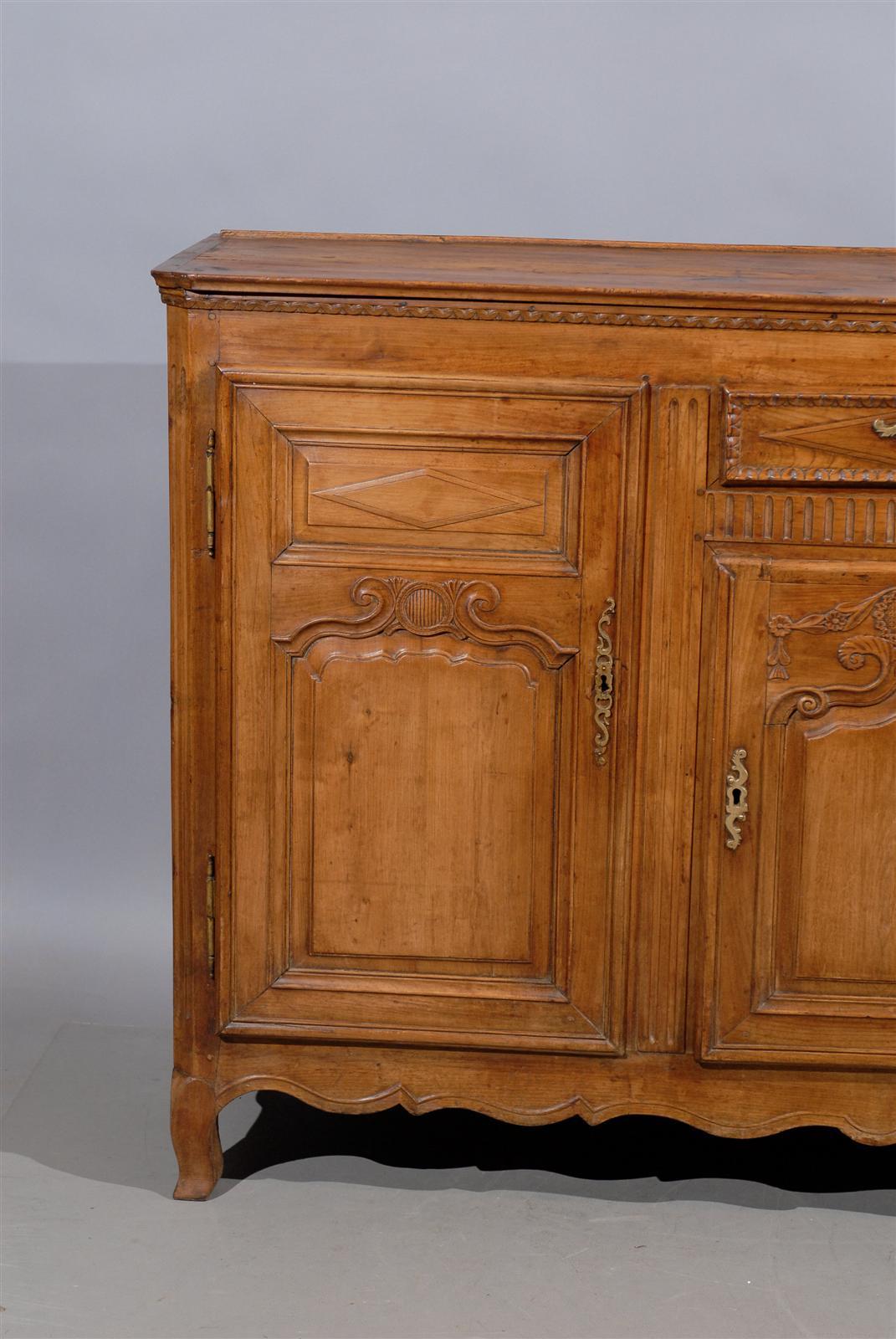 19th Century French Louis XVI Style Fruitwood Enfilade In Good Condition In Atlanta, GA