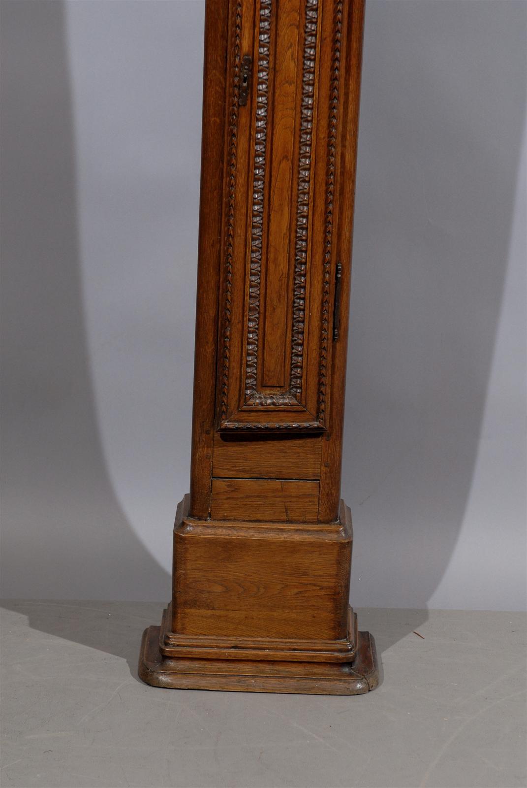 Normandy Tall-Case Clock in Oak, France, circa 1800 1
