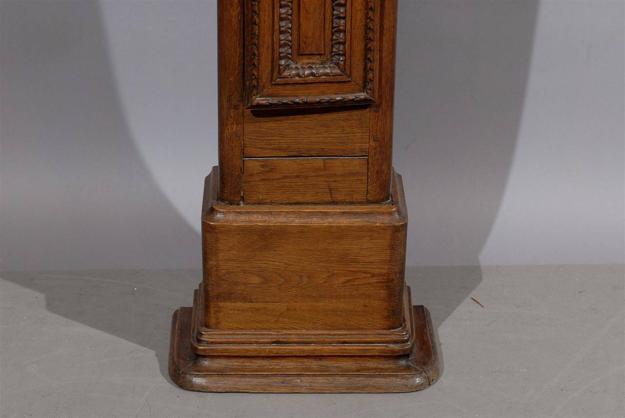 Normandy Tall-Case Clock in Oak, France, circa 1800 In Excellent Condition In Atlanta, GA