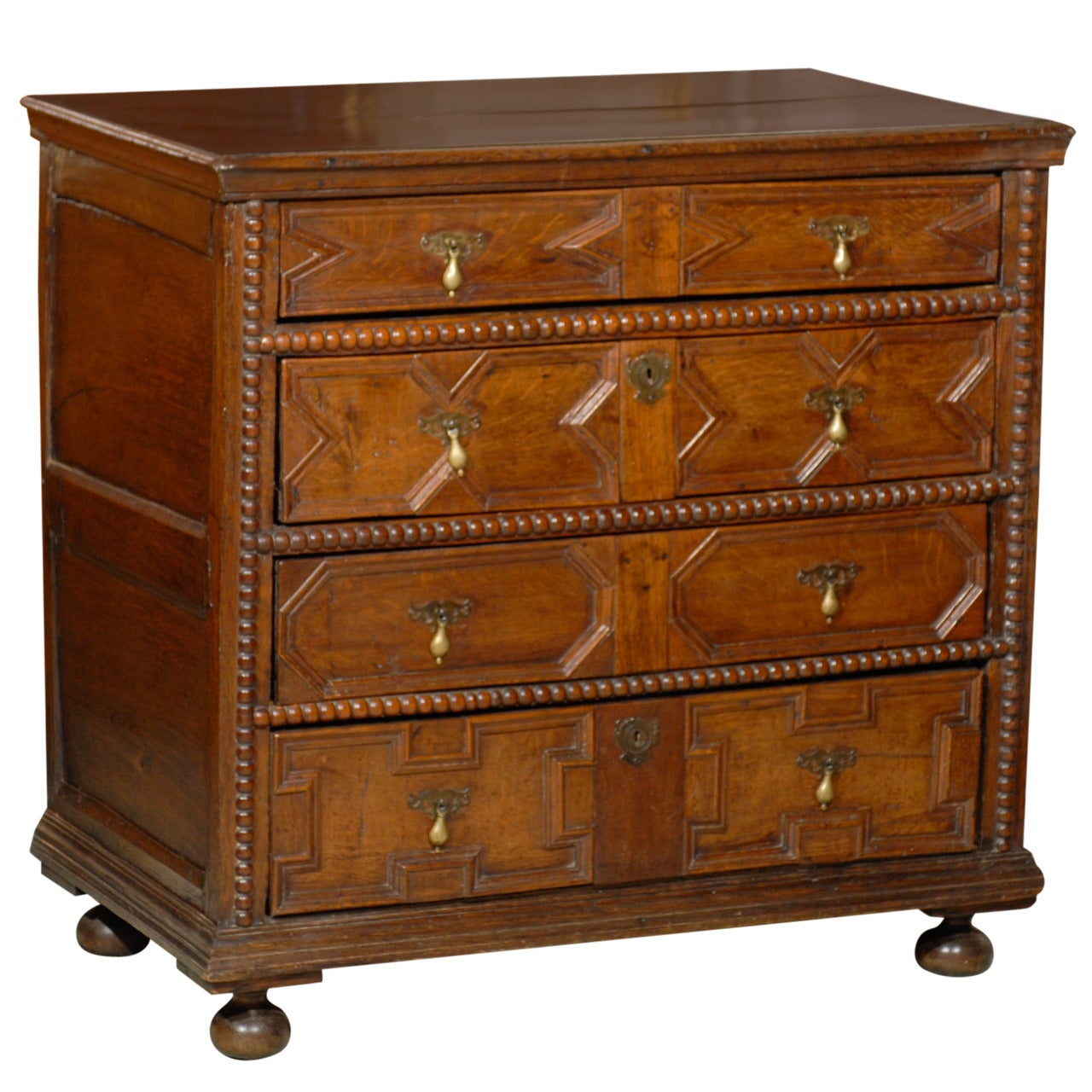 Early English Jacobean Oak Chest
