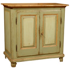 French Green and Ochre Painted Buffet 19th Century