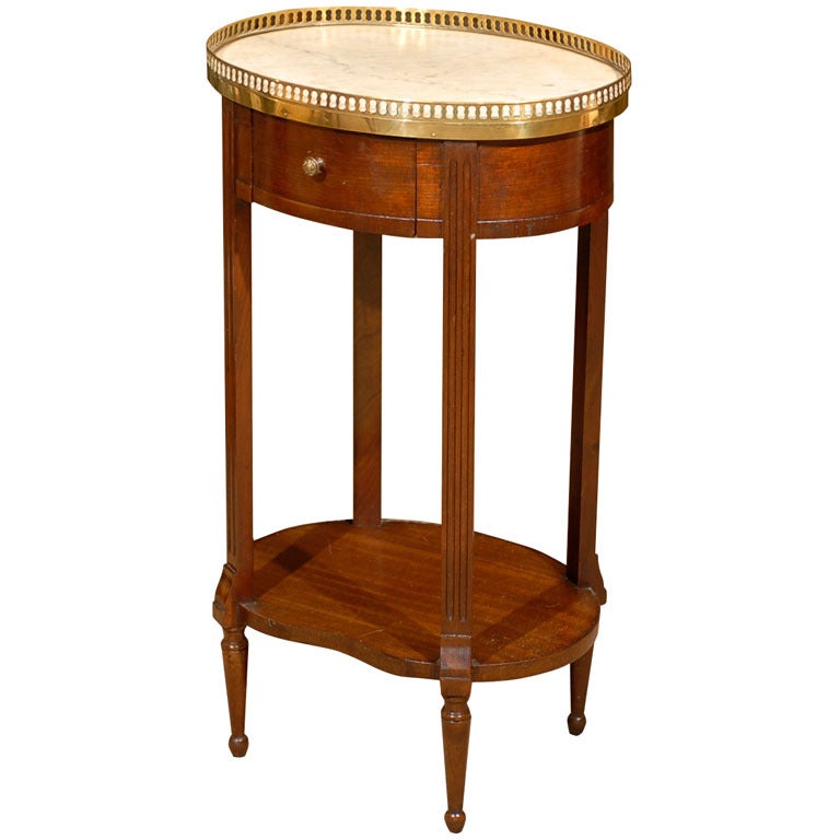 Petite 19th century Oval Louis XVI Side Table