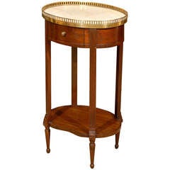 Antique Petite 19th century Oval Louis XVI Side Table