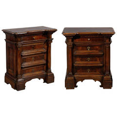 Pair of 18th Century Walnut Italian Credenzas