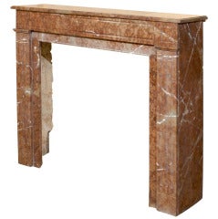 19th Century French Neoclassical Red Marble Mantle