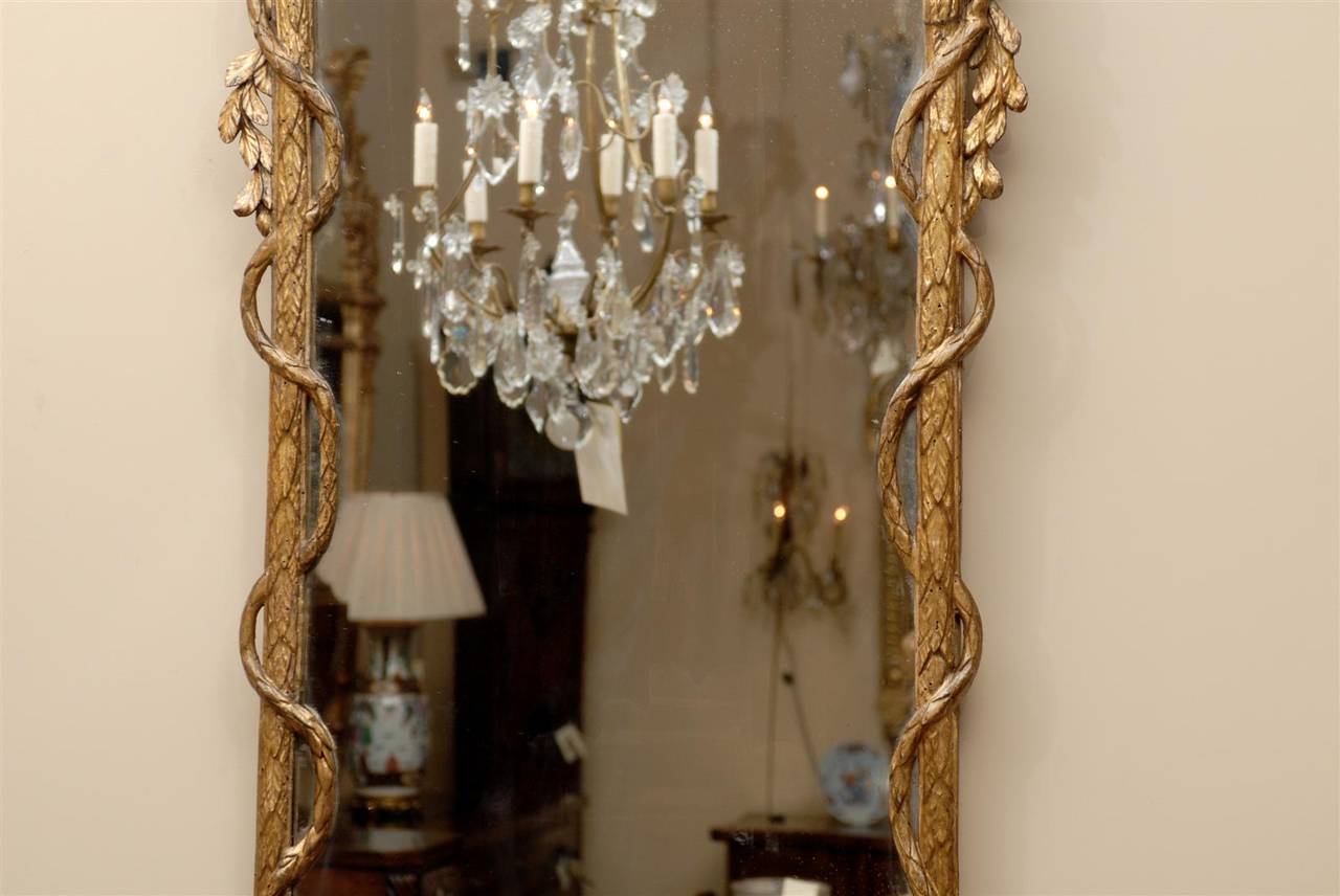 Large 18th Century Italian Neoclassical Giltwood Mirror 4