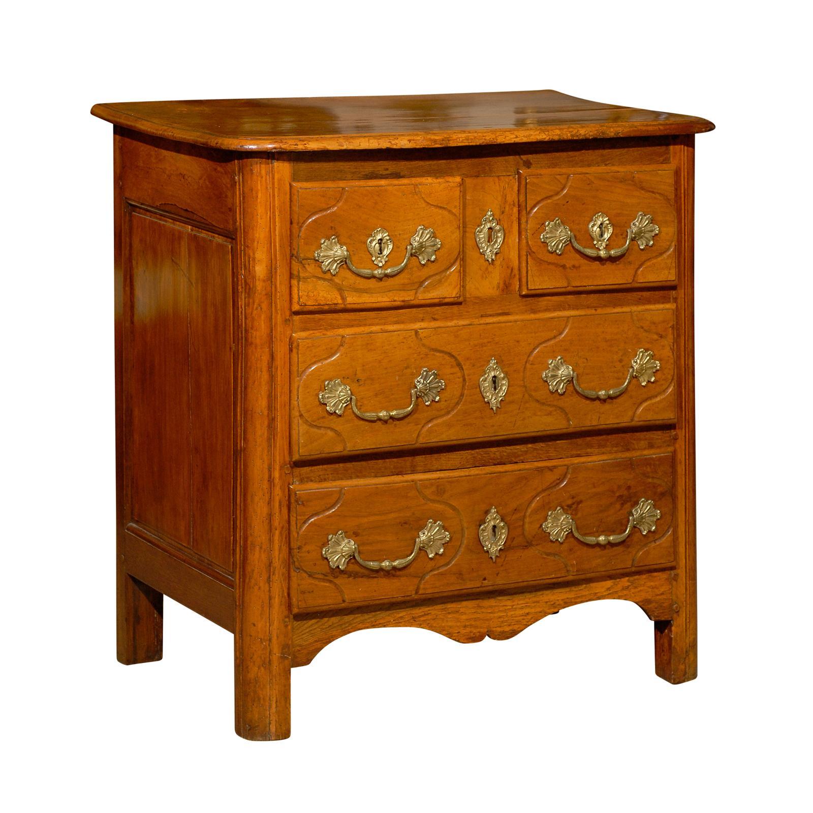 Petite 18th Century French Provincial Walnut Commode