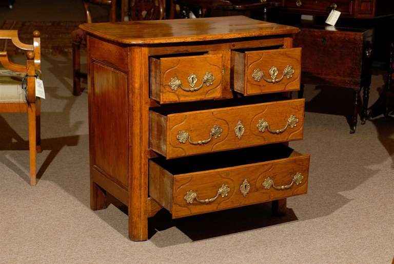 18th Century and Earlier Petite 18th Century French Provincial Walnut Commode
