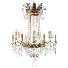 19th Century Italian Neoclassical Style Chandelier with 12 Lights