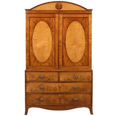 Antique George III English LInen Press