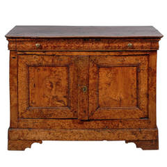 19th Century French Burled Walnut Buffet, circa 1820