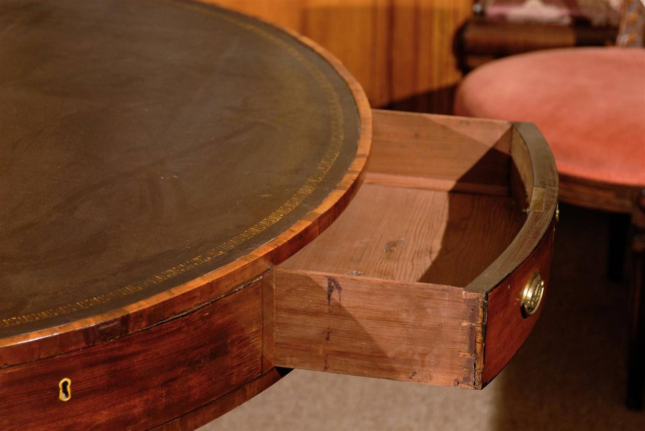 drum tables with drawers
