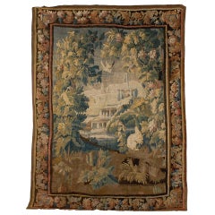 18th Century French Aubusson Tapestry with Bunny & Original Border