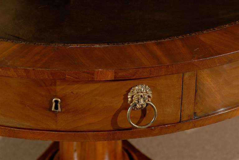 Mid 19th Century English Mahogany Rent Table with Paw Feet 3