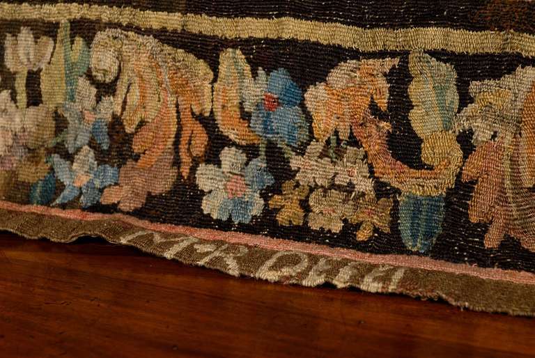 18th Century French Aubusson Tapestry with Bunny & Original Border For Sale 2