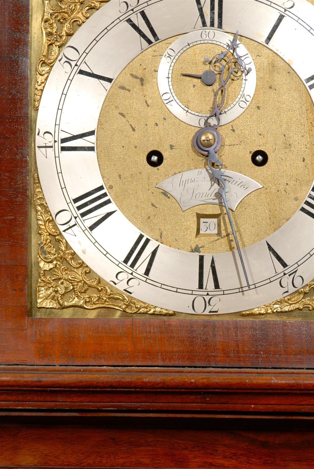 18th Century English Tall Case Mahogany Clock 6