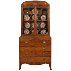 Early 19th Century English Mahogany Secretary Bookcase 9