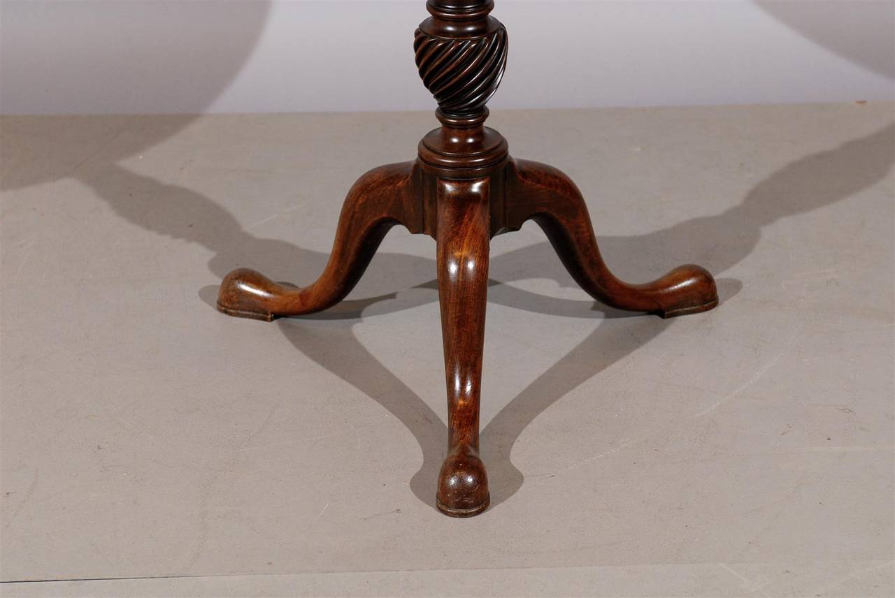 Early 19th Century English Mahogany Table with Unusual Gallery 5