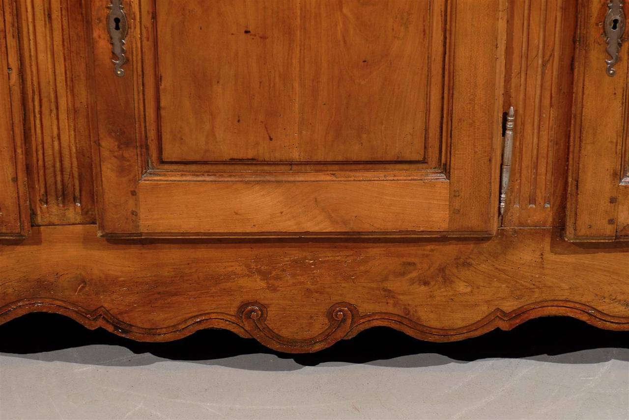 Transitional Louis XV/XVI French Fruitwood Enfilade with Three Doors, circa 1800 2