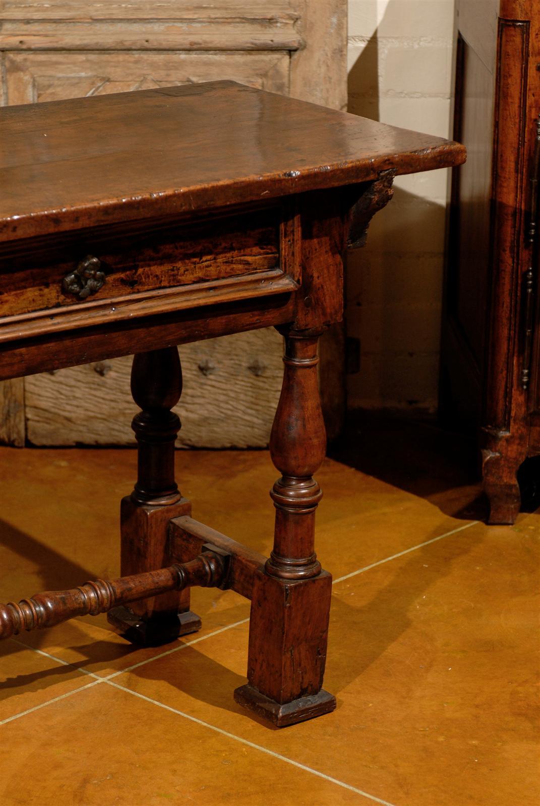 Early 18th Century Italian Walnut Console Table 3