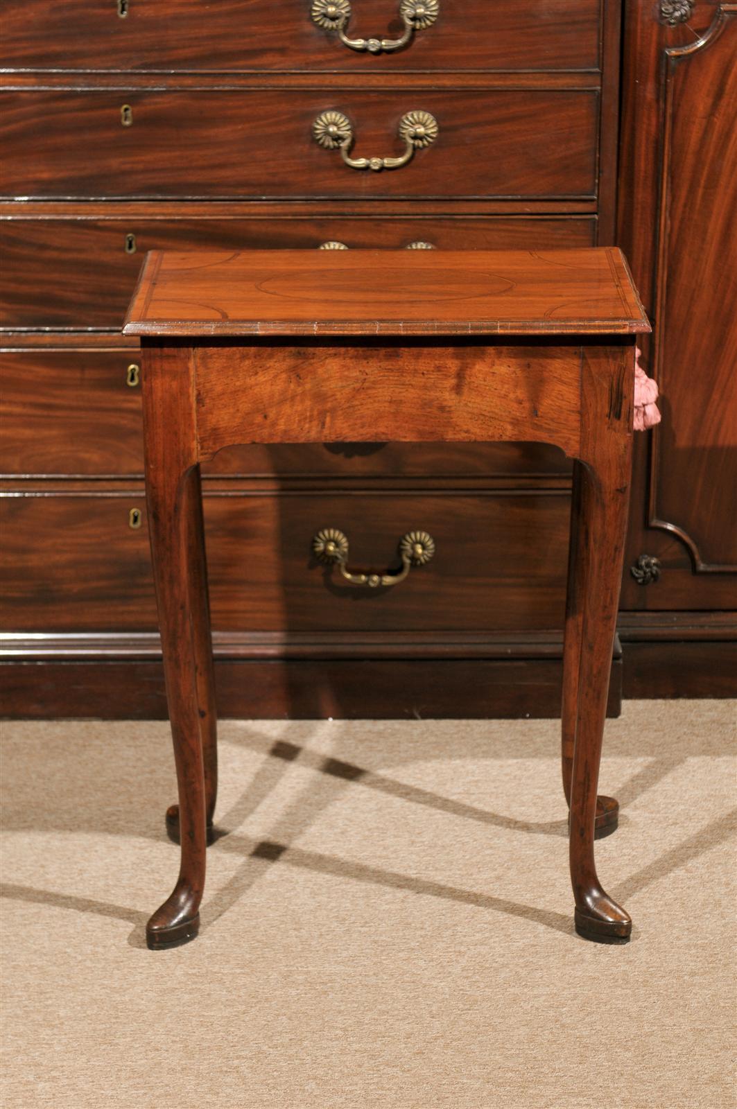 18th Century Queen Anne Table with Pad Foot 1