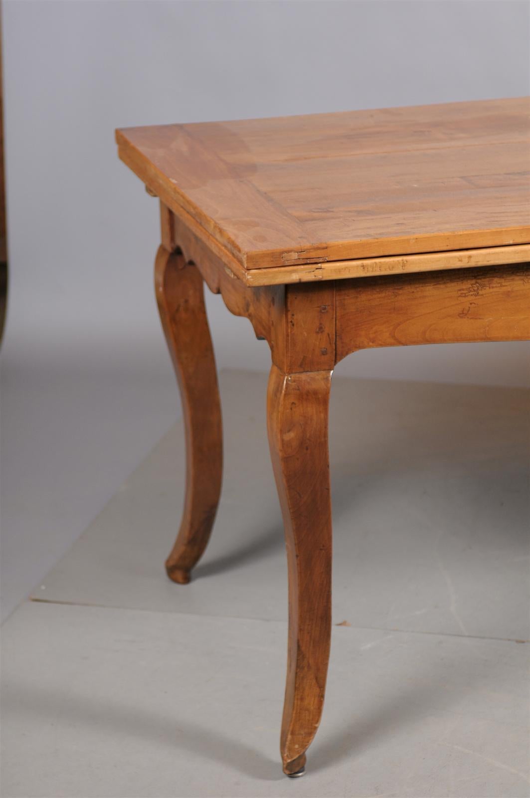 19th Century French Louis XV Style Fruitwood Farm Table 2