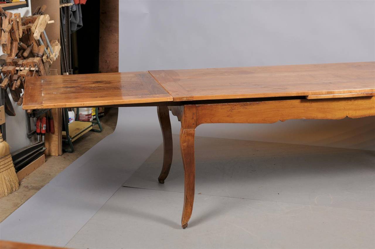 19th Century French Louis XV Style Fruitwood Farm Table 6