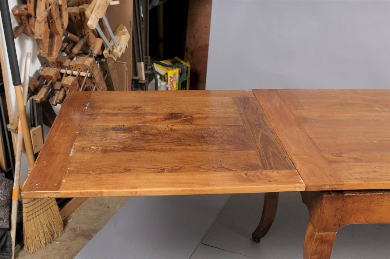 19th Century French Louis XV Style Fruitwood Farm Table 4