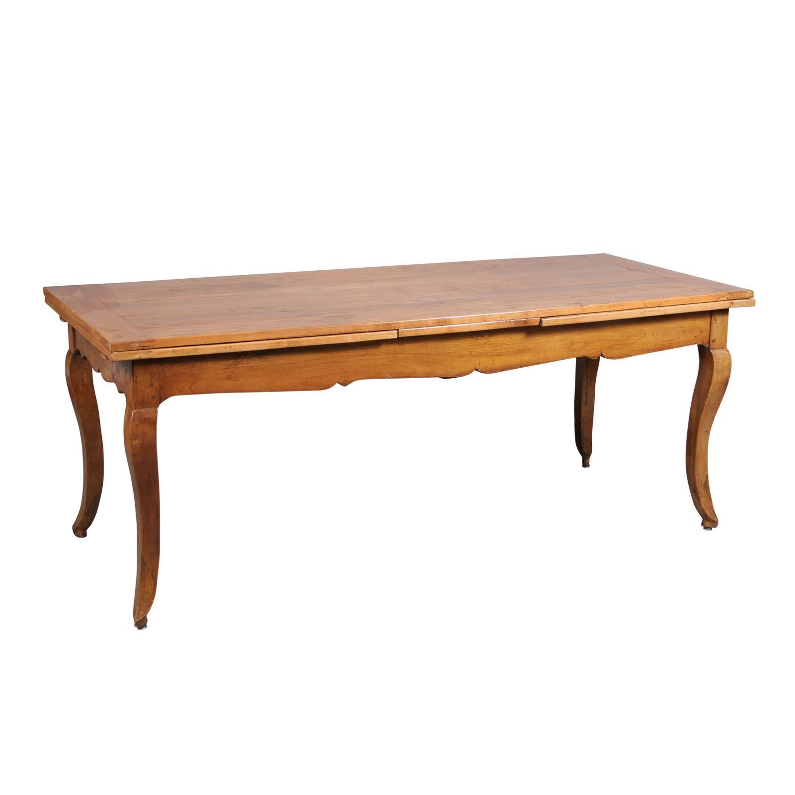 19th Century French Louis XV Style Fruitwood Farm Table