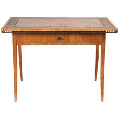 Austrian Table/Writing Desk with Inset Stone Top and Painted Border, circa 1810 7
