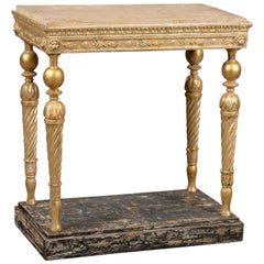 Late 18th Century Swedish Neoclassical Giltwood Console