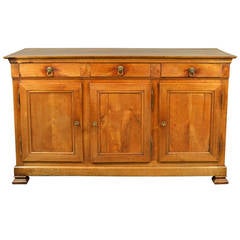 19th Century French Louis Philippe Enfilade in Fruitwood