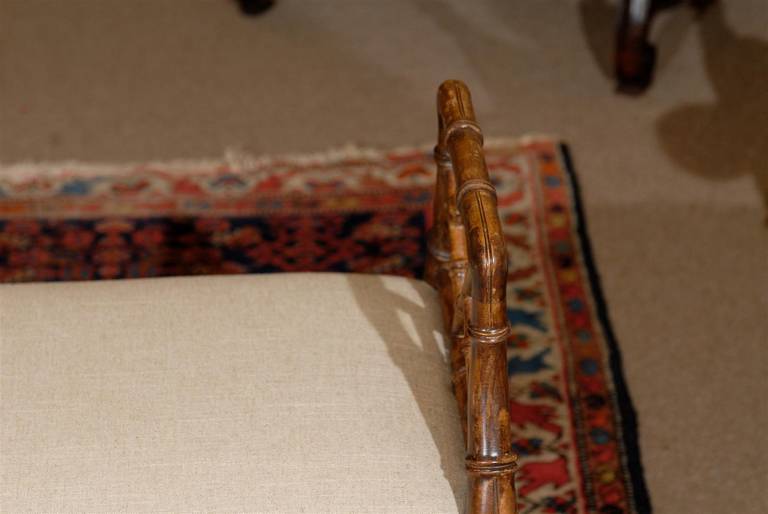 Faux Bamboo Window Bench 4