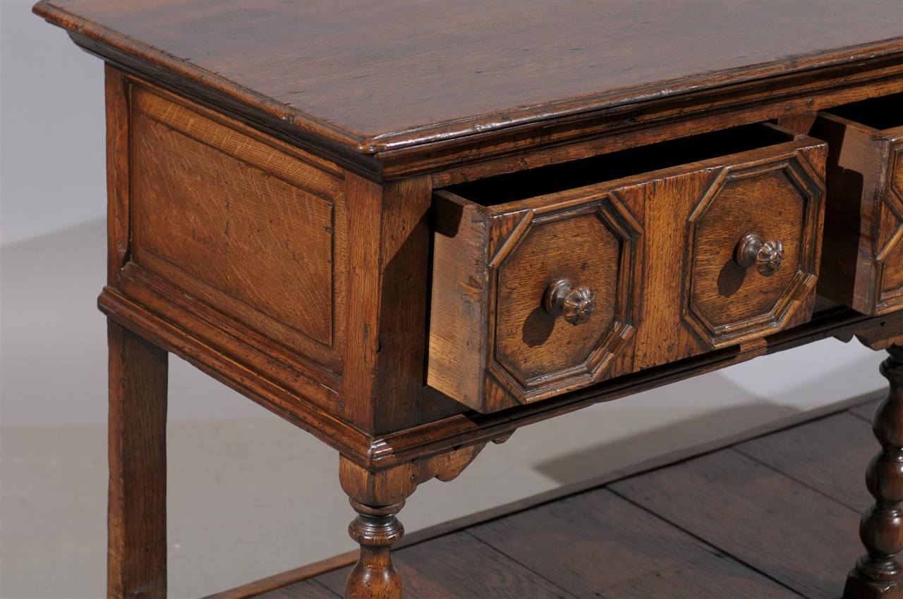 19th Century English Oak Dresser Base / Server 4