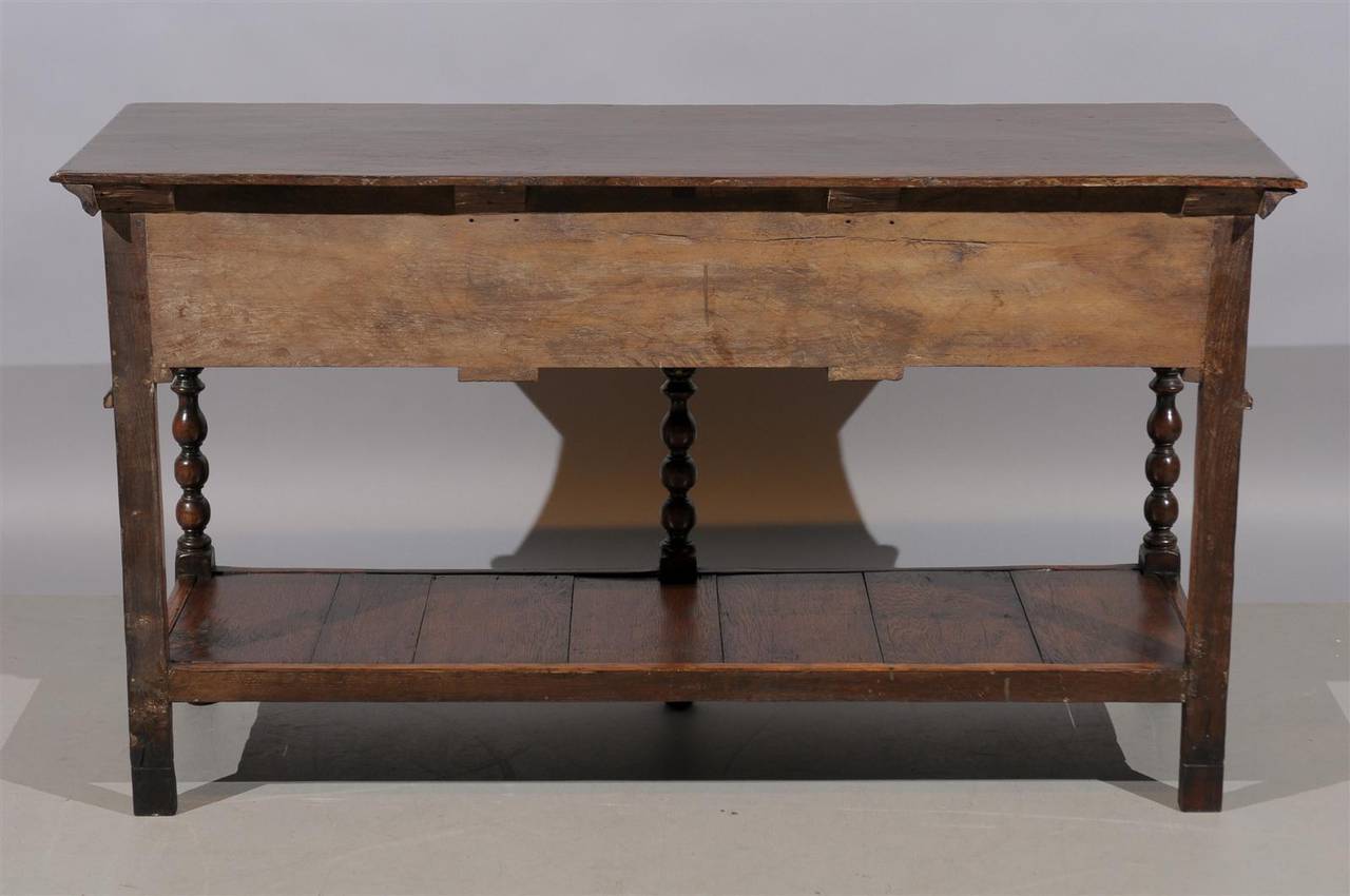 19th Century English Oak Dresser Base / Server 5