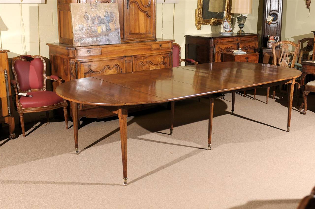 19th Century French Walnut Dining Table 6