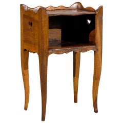 Mid 18th Century French Louis XV Walnut Chevet